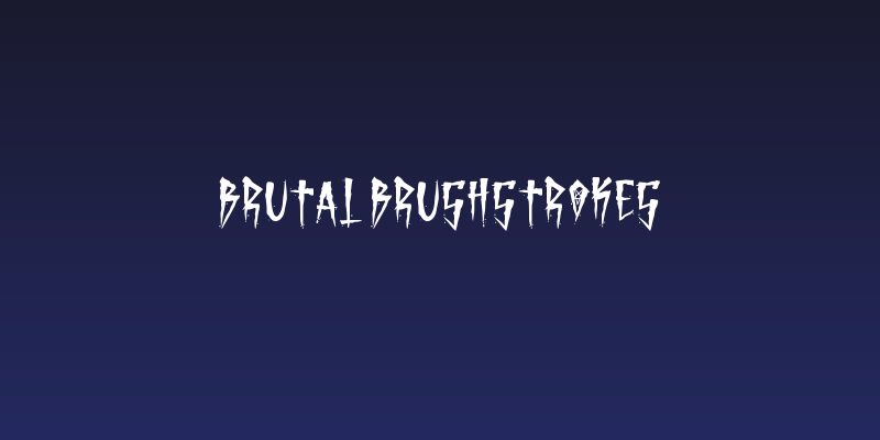 Brutal Brushstrokes Social Header