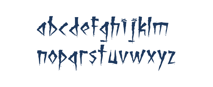 Brutal Brushstrokes Lowercase