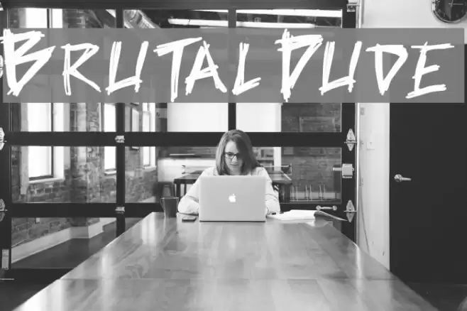 Brutal Dude Font examples