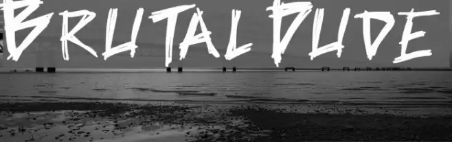 Brutal Dude Font examples