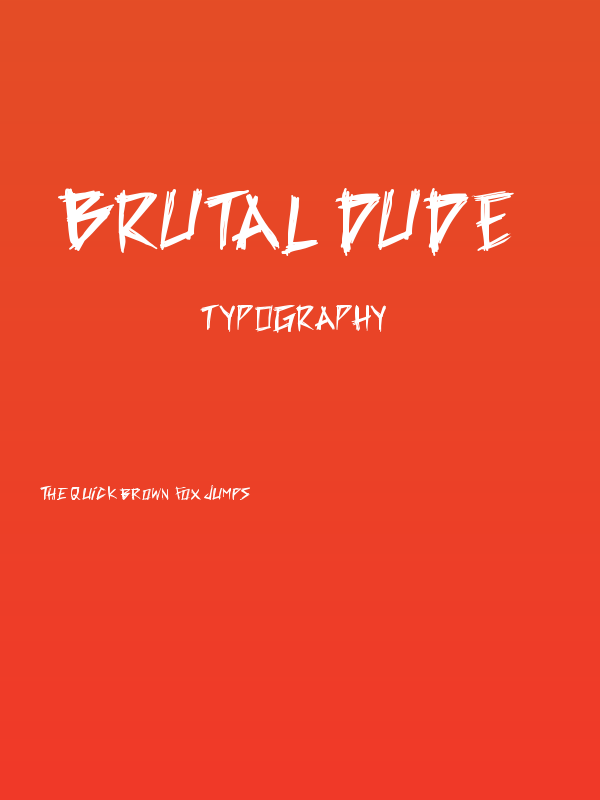 Brutal Dude Poster