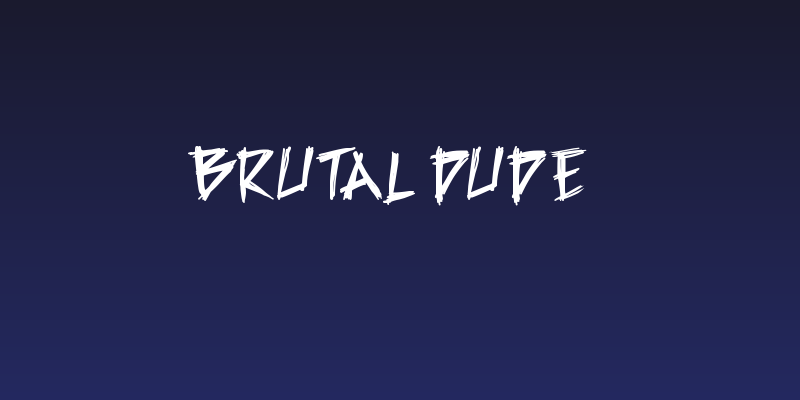 Brutal Dude Social Header