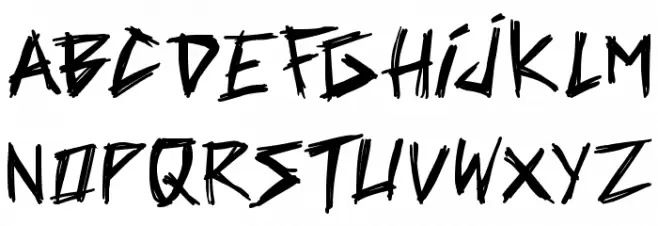 Brutal Dude Caratteri MINUSCOLO