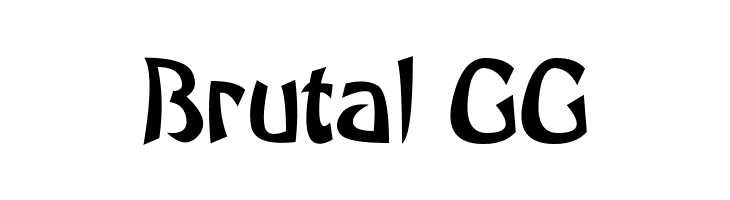 Brutal GG  Скачать бесплатные шрифты
