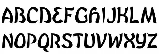 Brutal GG Caratteri MAIUSCOLE