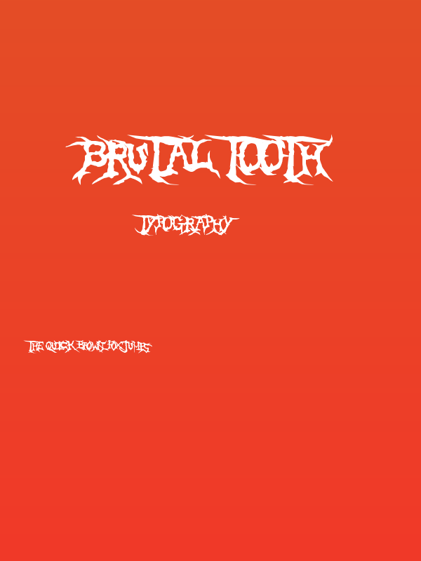 Brutal Tooth Poster