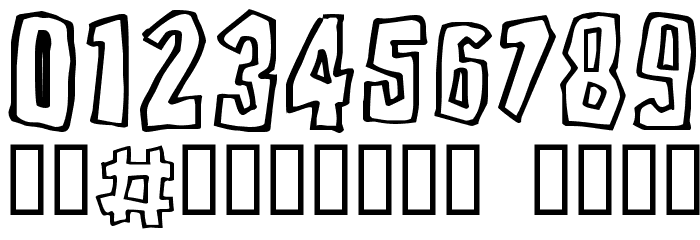 Brutality Font OTHER CHARS