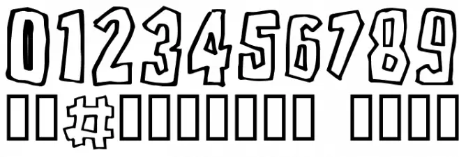 Brutality Font OTHER CHARS