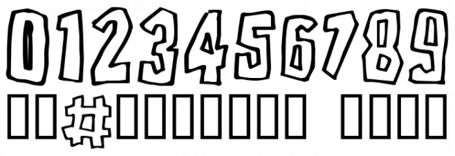 Brutality Font OTHER CHARS