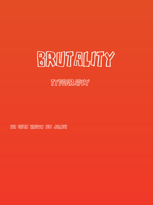 Brutality Poster