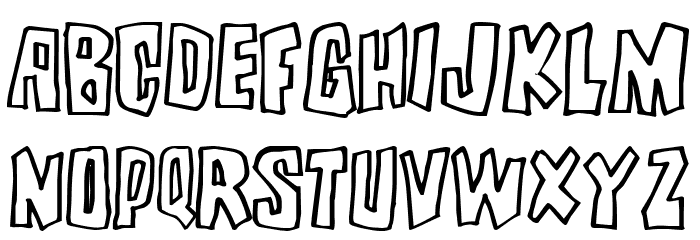 Brutality Font LOWERCASE