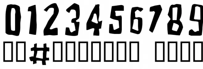 BrutalityExtra Font OTHER CHARS