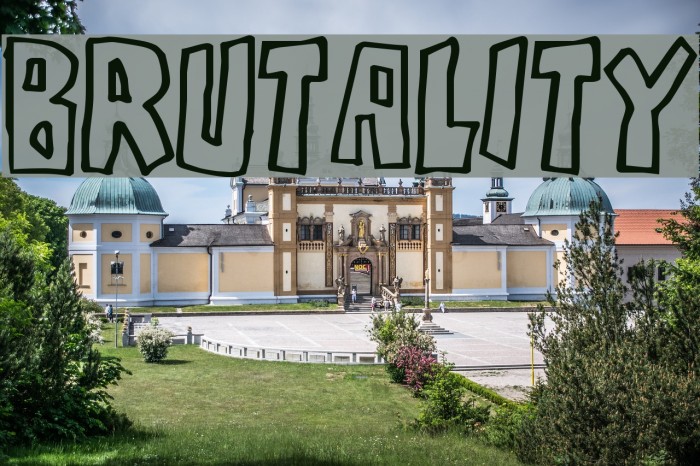 Brutality Font examples