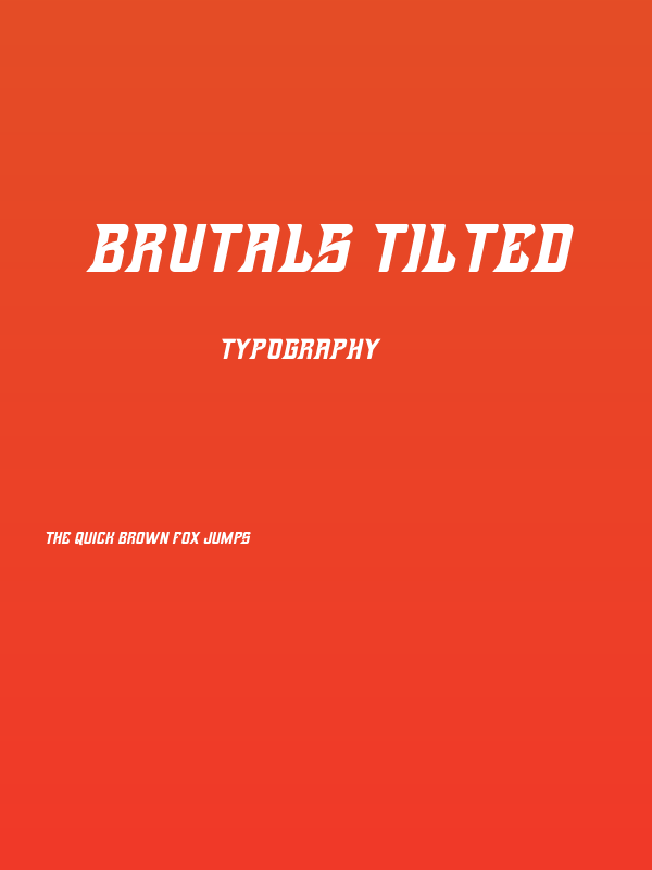 Brutals Tilted Poster