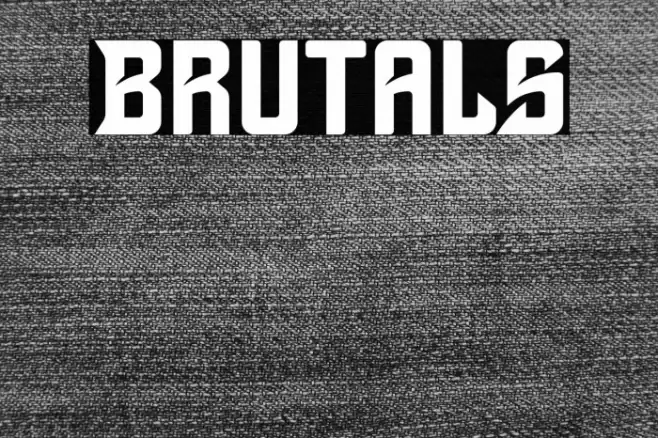 Brutals Font examples