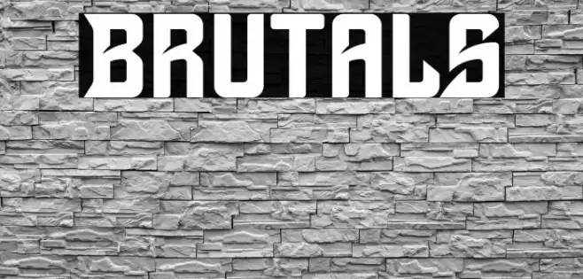 Brutals Font examples
