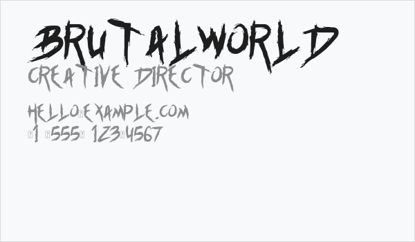 Brutalworld Business Card