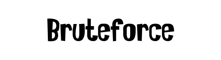 Bruteforce  font caratteri gratis
