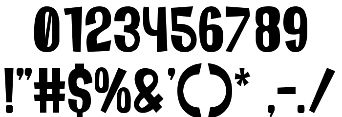Bruteforce Font OTHER CHARS