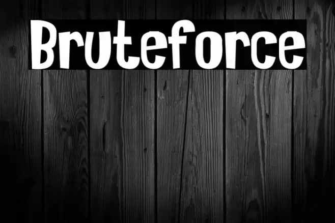 Bruteforce Font examples