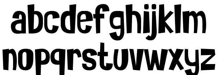 Bruteforce Font LOWERCASE