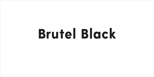 Brutel Black Logo