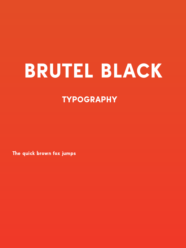 Brutel Black Poster