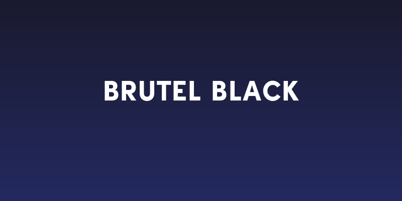 Brutel Black Social Header