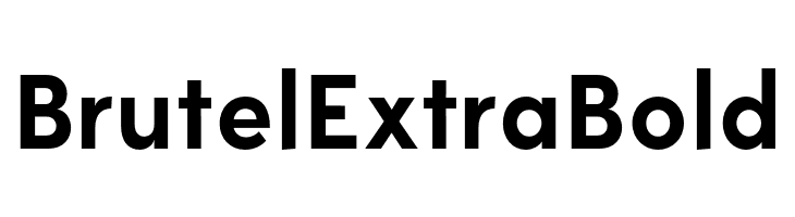Brutel Extra Bold  フリーフォントのダウンロード