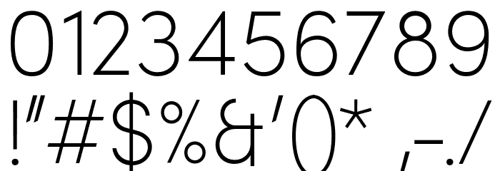 Brutel Extra Light Font OTHER CHARS