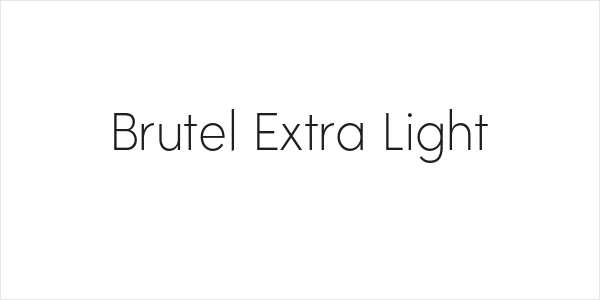 Brutel Extra Light Logo