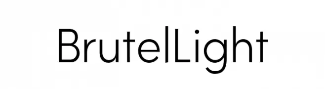 Brutel Light  les polices de caractères gratuit tlcharger