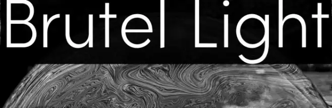 Brutel Light Font examples