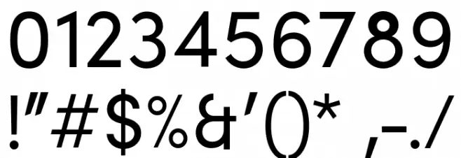 Brutel Medium Font OTHER CHARS