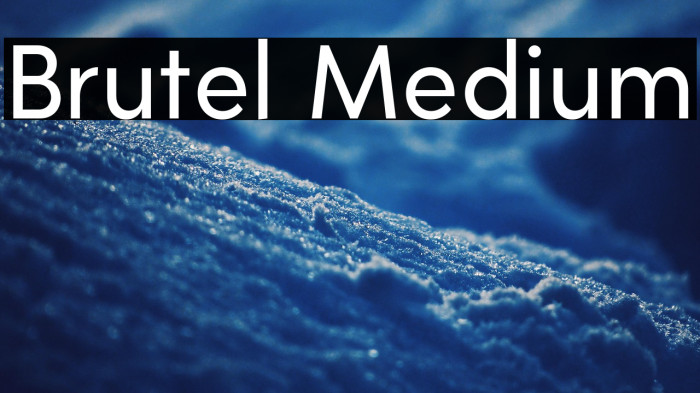 Brutel Medium Example 2