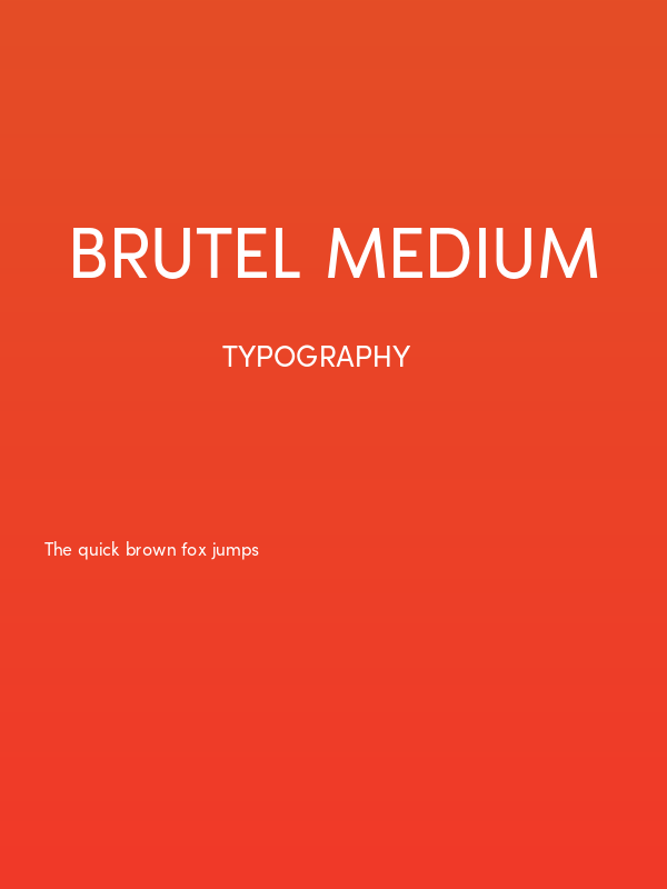 Brutel Medium Poster