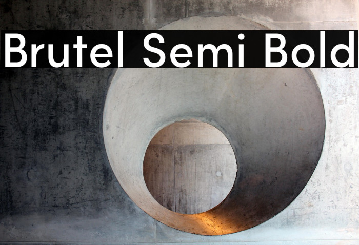 Brutel Semi Bold Example 1