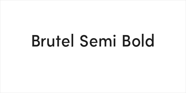 Brutel Semi Bold Logo