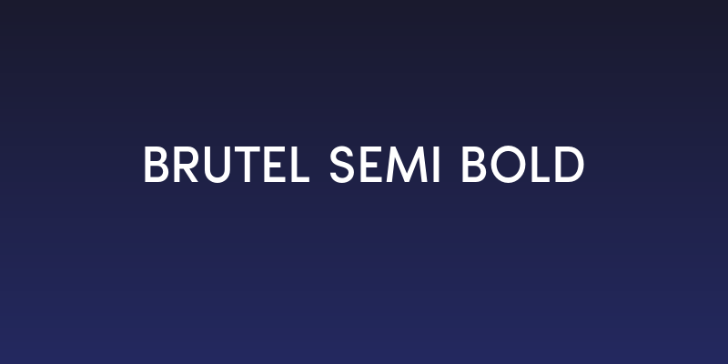 Brutel Semi Bold Social Header