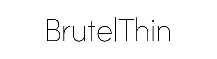 Brutel Thin  Descarca Fonturi Gratis