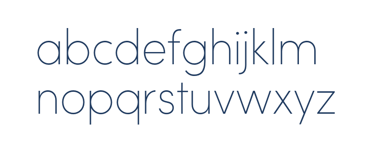 Brutel Thin Lowercase