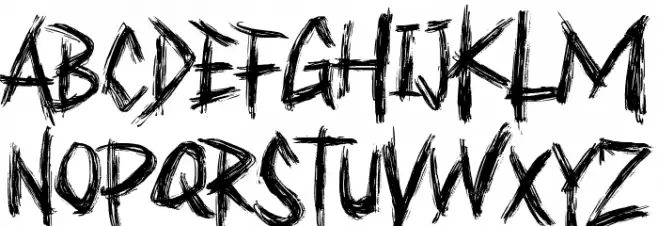 Bruttall Schriftart Groß