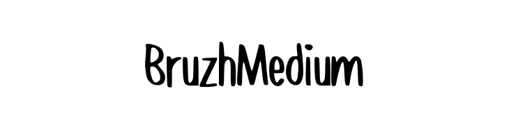 Bruzh Medium  नि: शुल्क फ़ॉन्ट्स डाउनलोड