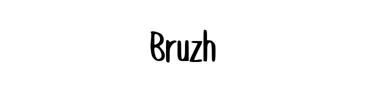 Bruzh  フリーフォントのダウンロード