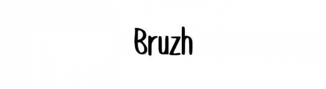 Bruzh  les polices de caractères gratuit tlcharger