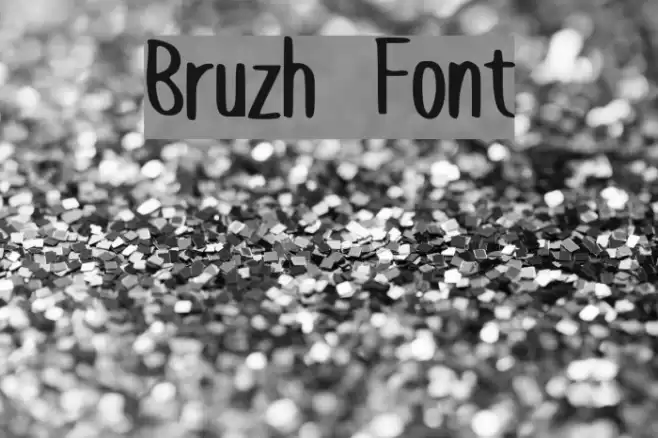 Bruzh Font examples
