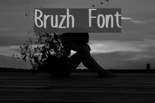 Bruzh Font examples