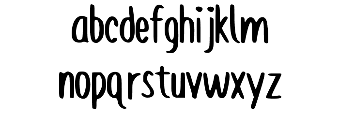 Bruzh Font LOWERCASE
