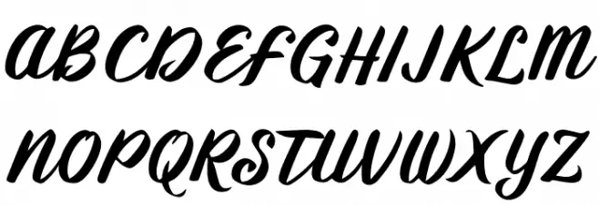 Bryan Khostang フォント 大文字