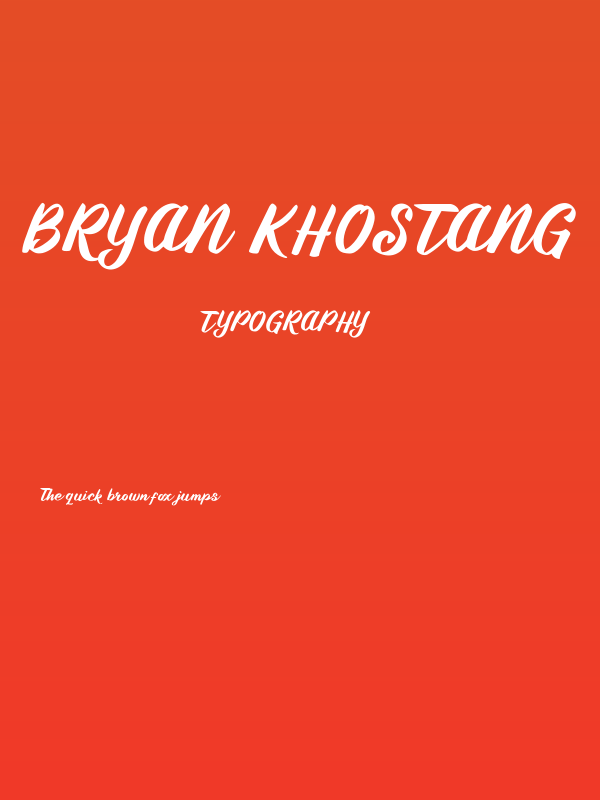 Bryan Khostang Poster